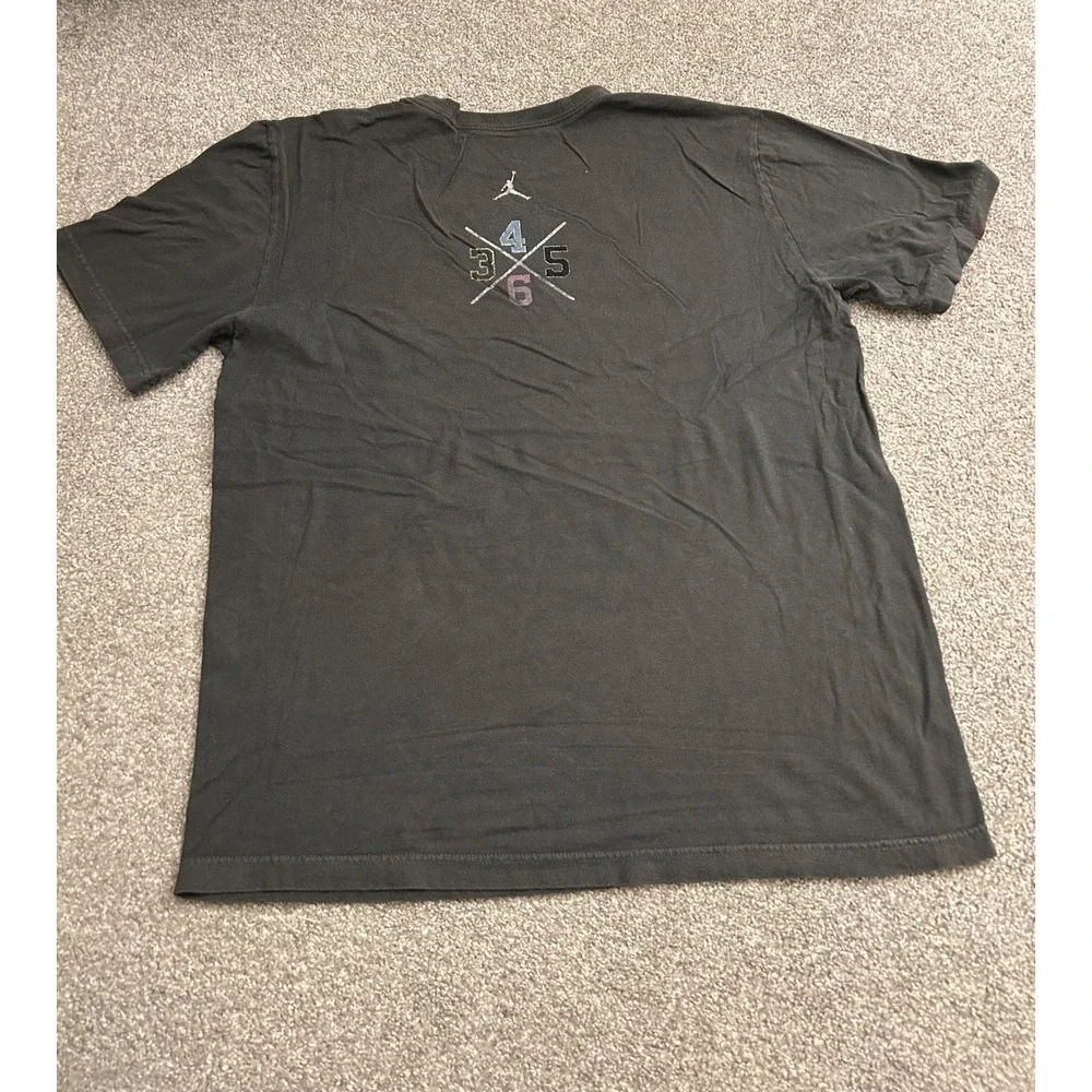 Jordan T-Shirt Mens Large Black Excellent Its Gotta Be The Shoes Graphic Tee